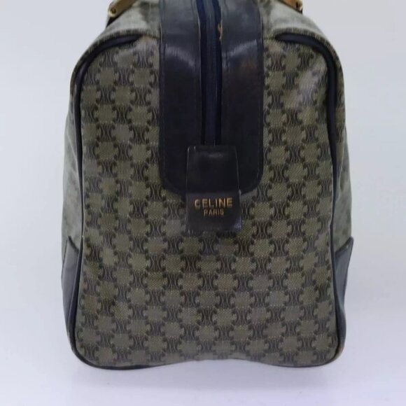 CELINE Macadam Canvas Boston Bag Navy Auth - Picture 14 of 16